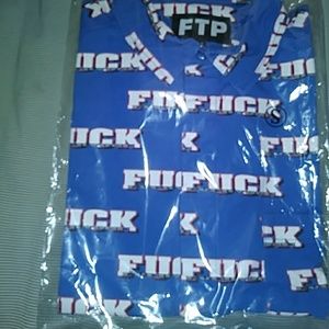 FTP button down allover print.